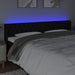 Tăblie de pat cu LED, negru, 203x16x78/88 cm, textil - WALTI WALTI