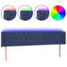 Tăblie de pat cu LED, albastru, 203x16x78/88 cm, textil - WALTI WALTI