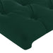 Tăblie de pat cu LED, verde închis, 83x16x78/88 cm, catifea - WALTI WALTI