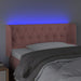 Tăblie de pat cu LED, roz, 93x16x78/88 cm, catifea - WALTI WALTI