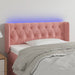 Tăblie de pat cu LED, roz, 93x16x78/88 cm, catifea - WALTI WALTI