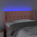 Tăblie de pat cu LED, roz, 103x16x78/88 cm, catifea - WALTI WALTI