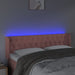 Tăblie de pat cu LED, roz, 163x16x78/88 cm, catifea - WALTI WALTI