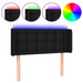 Tăblie de pat cu LED, negru, 93x16x78/88 cm, textil - WALTI WALTI
