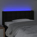 Tăblie de pat cu LED, negru, 93x16x78/88 cm, textil - WALTI WALTI