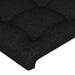 Tăblie de pat cu LED, negru, 183x16x78/88 cm, textil - WALTI WALTI