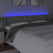Tăblie de pat cu LED, gri deschis, 203x16x78/88 cm, textil - WALTI WALTI