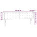 Tăblie de pat cu LED, gri deschis, 203x16x78/88 cm, textil - WALTI WALTI
