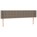 Tăblie de pat cu LED, gri taupe, 203x16x78/88 cm, textil - WALTI WALTI