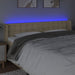 Tăblie de pat cu LED, crem, 203x16x78/88 cm, textil - WALTI WALTI