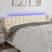 Tăblie de pat cu LED, crem, 203x16x78/88 cm, textil - WALTI WALTI