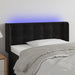 Tăblie de pat cu LED, negru, 83x16x78/88 cm, catifea - WALTI WALTI