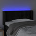 Tăblie de pat cu LED, negru, 93x16x78/88 cm, catifea - WALTI WALTI
