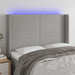 Tăblie de pat cu LED, gri deschis, 147x16x118/128 cm, textil - WALTI WALTI