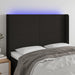 Tăblie de pat cu LED, negru, 147x16x118/128 cm, textil - WALTI WALTI