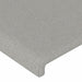 Tăblie de pat cu LED, gri deschis, 163x16x118/128 cm, textil - WALTI WALTI