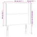 Tăblie de pat cu LED, crem, 83x16x118/128 cm, piele ecologică - WALTI WALTI