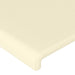 Tăblie de pat cu LED, crem, 203x16x118/128 cm, piele ecologică - WALTI WALTI