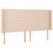 Tăblie de pat cu LED, cappuccino, 203x16x118/128 cm, piele eco - WALTI WALTI