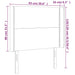 Tăblie de pat cu LED, roz, 93x16x118/128 cm, catifea - WALTI WALTI