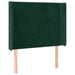 Tăblie de pat cu LED, verde închis, 103x16x118/128 cm, catifea - WALTI WALTI