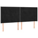 Tăblie de pat cu LED, negru, 203x16x118/128 cm, catifea - WALTI WALTI
