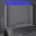 Tăblie de pat cu LED, alb, 103x16x118/128 cm, piele ecologică - WALTI WALTI