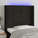 Tăblie de pat cu LED, negru, 93x16x118/128 cm, textil - WALTI WALTI