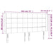 Tăblie de pat cu LED, gri deschis, 183x16x118/128 cm, textil - WALTI WALTI