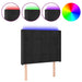 Tăblie de pat cu LED, negru, 93x16x118/128 cm, catifea - WALTI WALTI