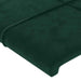 Tăblie de pat cu LED, verde închis, 183x16x118/128 cm, catifea - WALTI WALTI