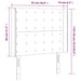 Tăblie de pat cu LED, negru, 93x16x118/128 cm, piele ecologică - WALTI WALTI