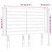 Tăblie de pat cu LED, crem, 147x16x118/128 cm, textil - WALTI WALTI