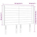 Tăblie de pat cu LED, albastru, 147x16x118/128 cm, textil - WALTI WALTI