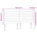 Tăblie de pat cu LED, crem, 183x16x118/128 cm, textil - WALTI WALTI