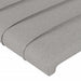Tăblie de pat cu LED, gri deschis, 203x16x118/128 cm, textil - WALTI WALTI