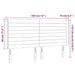 Tăblie de pat cu LED, gri închis, 183x16x118/128 cm, catifea - WALTI WALTI