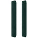 Tăblie de pat cu LED, verde închis, 203x16x118/128 cm, catifea - WALTI WALTI