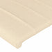 Tăblie de pat cu LED, crem, 93x16x118/128 cm, textil - WALTI WALTI
