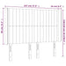 Tăblie de pat cu LED, crem, 147x16x118/128 cm, textil - WALTI WALTI