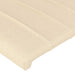 Tăblie de pat cu LED, crem, 203x16x118/128 cm, textil - WALTI WALTI