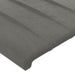 Tăblie de pat cu LED, gri deschis, 83x16x118/128 cm, catifea - WALTI WALTI