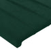Tăblie de pat cu LED, verde închis, 93x16x118/128cm, catifea - WALTI WALTI