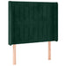 Tăblie de pat cu LED, verde închis, 103x16x118/128 cm, catifea - WALTI WALTI