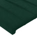 Tăblie de pat cu LED, verde închis, 103x16x118/128 cm, catifea - WALTI WALTI