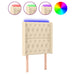 Tăblie de pat cu LED, crem, 83x16x118/128 cm, textil - WALTI WALTI