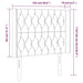 Tăblie de pat cu LED, albastru, 103x16x118/128 cm, textil - WALTI WALTI