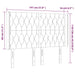Tăblie de pat cu LED, crem, 147x16x118/128 cm, textil - WALTI WALTI
