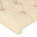 Tăblie de pat cu LED, crem, 163x16x118/128 cm, textil - WALTI WALTI