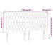 Tăblie de pat cu LED, albastru, 203x16x118/128 cm, textil - WALTI WALTI